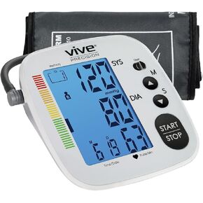 Blood Pressure Monitor - Upper Arm High Heart Rate Digital Sphygmomanometer BP Cuff Machine - Automatic Accurate Home Use BPM System for Hypertension- Pregnancy Must Have