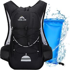 18L Hydration Backpack with 2L Water Bladder, Insulated Cycling Bike Backpack, Lightweight Water Pack for Hiking Running Skiing Commuting