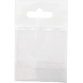 CuteBox Re-Sealable Hang Tab Poly Bags 6" x 9" 100pcs for Retail, Party Favors, Storage, Organization, Crafts, Labelling, Merchandise, Packaging, Display