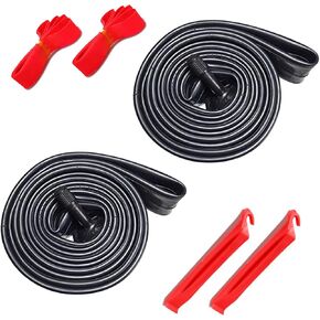 Bike Inner Tube 700X38C/35C/40C/43C with Rim Strip - American Valve/Schrader Valve A/V 33L 33MM for Mountain Bike - 2 Pack