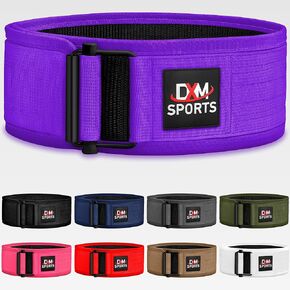 DXM SPORTS Self-Locking Weight Lifting Belt - Men Women Gym Fitness Strength Training, Bodybuilding Powerlifting Weightlifting Workout, Deadlift Squat, Pro Exercise Belt