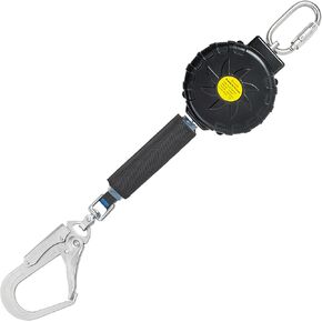 6 ft.Fall Protection Automatic Return Rope、Polyester Webbing, Swivel top, Steel Carabinerself retracting Lifeline Fall Protection Lanyard para construcción yoyo de seguridad auto Belay Device
