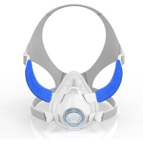 Upgraded Set for Airfit F20 Medium, Replacement Headstrap Frame Assembly, Secure Seal & Optimized Comfort with Advanced Silicone Cushion, Great-Value CPAP Supplies (Elbow Not Included)