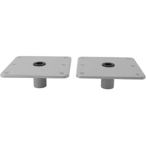 2Pcs Boat Seat Mounting Base, Aluminium Alloy Boat Seat Pedestals and Bases Quick Release, 3/4in PIN Post, Boat Seat Base Plate for Most Marine Swivel Seats