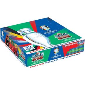 المباراة الرسمية Topps Attax لبطولة كرة القدم الأوروبية 2024 - صندوق البطولة (30 حزمة حصرية)