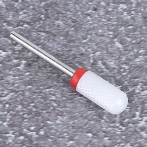 Grinding HeadCylindrical Grinding HeadCeramic Grinding Head Ceramic Polishing HeadCylindrical Round Shape Ceramic Electric Grind Machine Accessories (Fine Grinding Pattern F red Box)