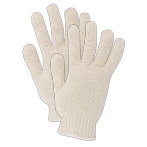 MAGID KnitMaster T143C Cotton/Polyester Glove, Knit Wrist Cuff, 8.5" Length, Women's (12 Pair)