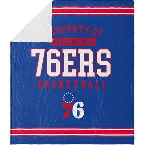 FOCO Philadelphia 76ers NBA Sherpa Fleece Blanket - 60" x 70"