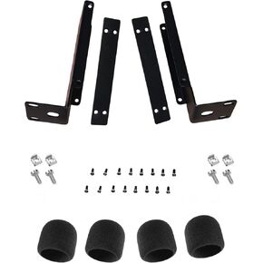 Rackmount Kit for Shuer SLX4, SLXD4, GLXD4R, GLXD4R+ and P9T Wireless Transmitters in Rack Space Case (Rack-P9T-Dual)