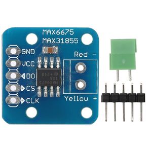 K Type Thermocouple Module, MAX6675 Temperature Sensor, -200°C~+ 1350°C, for Detect Temperature Difference, SPI Interface, 14-bit Resolution, Thermocouple Thermometers and Probes