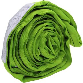 9FT Endless Round Slings, 2" Spanset Round Slings, Polyester Endless Loop Lifting Straps, 5300lbs Vertical Capacity, Heavy Duty Rigging Strap for Lifting and Towing（Green）