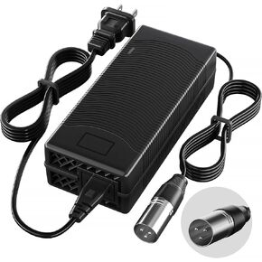 29V 5A 3-Pin Male XLR Connector Battery Charger for Lakematic, Jazzy Power Chair, Drive Medical, Shoprider, Pride Mobility, Golden Technologies, Rascal 200T/500T/301 PC 24BC5000TF-1