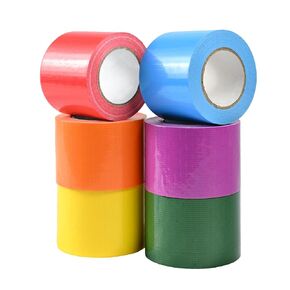 SWRT 15 Yards x 2 Inch Rainbow Colored Duct Tape Heavy Duty, 6-Pack Waterproof Color Duct Tape Tear by Hand, Strong Adhesion No Residue for DIY, Packing, Marking and Arts & Crafts
