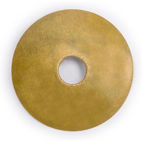 Hardware Philosophy Convex Round Brass Backplate Washers Hardware 1.2 Inches - Set of 10 - Architectural, Interior Design, Doors, Furniture Cabinet Customization Hardware