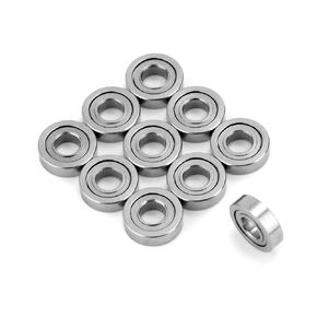 XIKE MR73ZZ 3x7x2mm Double Shielded Miniature Deep Groove Ball Bearing,Double Rubber Sealed (10 Pcs)