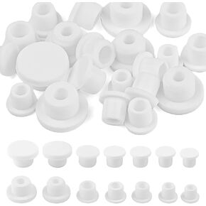 21PCS Silicone Salt and Pepper Stoppers Plugs, Reusable Salt and Pepper Shaker Stoppers Plugs Replaceable Stoppers for Salt and Pepper Shakers 10/11/12/13/14/15/16mm