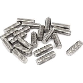 uxcell M8 x 25mm 1.25mm Pitch 304 Stainless Steel Fully Threaded Rods Bar Studs 20 Pcs