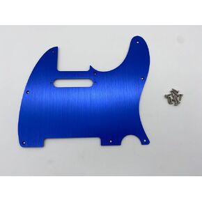 FD 8 Hole Metal Aluminum Anodized Tele Style Pickguard TL Pick Guard Scratch Plate for Telecaster Made in USA/Mexico guitar guard board (blue)