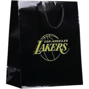 PSG NBA Los Angeles Lakers Unisex Los Angeles Lakers Gift Bag Elegant BLACKlos Angeles Lakers Gift Bag Elegant Black, Yellow, Small