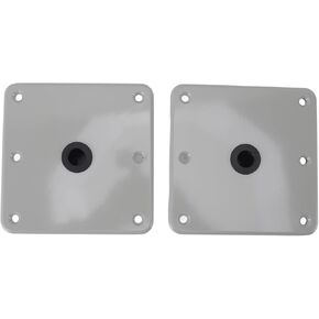Walfront 2Pcs Boat Seat Pedestals Set Post Base Aluminium Alloy Mounting Base Pedestal Base Marine Boat Seat Mount for 3/4in PIN Post
