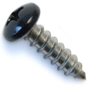 014973448967 Phillips Pan Sheet Metal Screws Black, 8 x 5/8, Piece-50