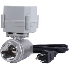 NPT 3/4'' AC 110-230V Motorized Ball Valve CR2-02 Electrical Ball Valve Normal Closed Stainless Steel 304 DN20MM