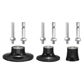 HARFINGTON 3 Pack 1" 2" 3" Disc Pad Holder Quick Change Disc 1/4" Shank Holder Mandrel for Die Grinder Sanding and Conditioning Discs, Black