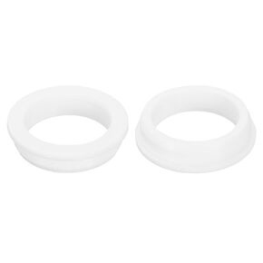 uxcell 2Pcs Rubber Grommets 2-3/8"(60mm) Drill Hole, 1-15/16"(49mm) ID Hole Top Hat Grommet White Silicone Rubber Hole Plug Gasket for Wiring, Automotive