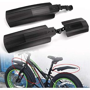 Farway 26 inch Snow Bicycle Mudguard Fat Bike Fender Front Rear Mud Guard Cycling Bike Fender for Fat Tire Mountain Bike