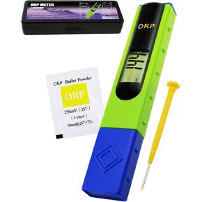 Digital pen-type Oxidation Reduction Potential ORP Redox Meter Tester Sensor Probe -1999-1999mV 1-Point Calibration for Aquariums Swimming Pools Water Treatment Systems Aquaculture Spa