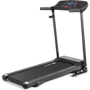 Giantex 1.5HP Electric Folding Treadmill w/Adjustable Incline, Jogging Running Machine w/ 12 Pre-Set Programs, LCD Display and Heart Rate Sensor, Portable Treadmill w/Low Noise for Home and Office