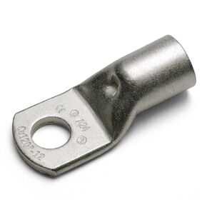 ASI 2190190 A5-M10 Ring Terminal, Non-Insulated, Copper, 4 AWG, 3/8" Stud Size, 1.57" Length (Pack of 100)