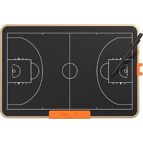 GIGART Electronic Basketball Coaching Board, 21-inch LCD Basketball Coaching Equipment Strategy Tactic Marker Board with Flexible LCD Screen and Stylus Pen, Electronic Basketball Clipboard for Coaches