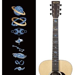 PLIGREAT 2 قطعة ملصقات ديكور الجيتار ملصق رقبة الجيتار DIY ديكور الجيتار ملصقات رمز هندسي قابل للإزالة لتزيين الجيتار الصوتي مستلزمات متجر الآلات الموسيقية الجيتار in Kuwait