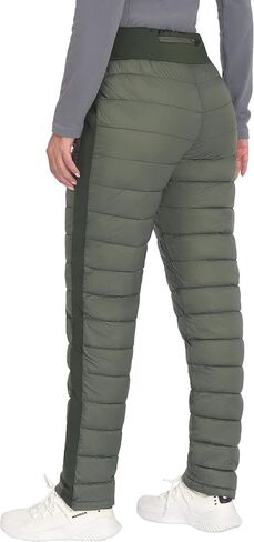 Little Donkey Andy Women's Down Pants Lightweight Insulated Puffy Sweat Pants High Waist Warm Puffer Quilted Trousers for Women Snow Winter Outdoor Camping Running Jogging Golf Hiking, Blue, X-Large in Saudi Arabia