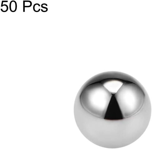 uxcell Precision Balls 6mm Solid Chrome Steel G10 for Ball Bearing Keychain Wheel 50pcs in Saudi Arabia