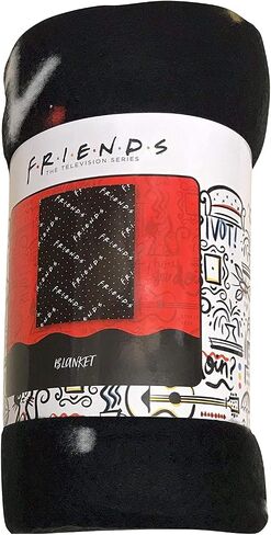 Friends Logo Black Polar Fleece Blanket in Saudi Arabia