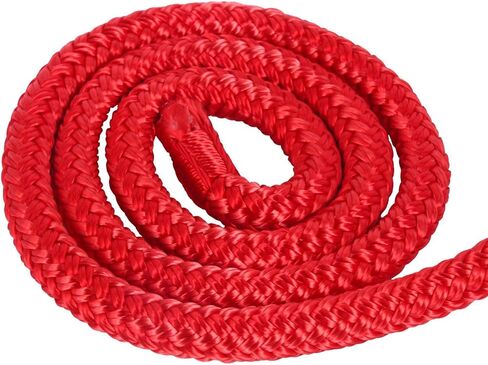 صُنعت أمارين زوجًا من 3/4 بوصة 30 قدمًا مزدوجة نايلون نايلون دافينج حبل حبل مزدوج مضفر ، حد تحميل العمل: 1900 رطل ، قوة كسر: 9500 رطل (أحمر) in Kuwait