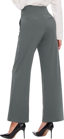 Desol Women's Yoga Pants with Pockets High Waist Straight Leg Pants Stretchy Workout Pant Tummy Control Work Pants for Women in Saudi Arabia