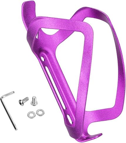 قفص زجاجة مياه للدراجة من توكي، حامل أكواب مشروبات الدراجة العالمي من سبائك الألومنيوم، باللون الأرجواني in Kuwait