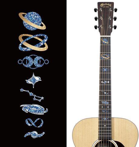 PLIGREAT 2 قطعة ملصقات ديكور الجيتار ملصق رقبة الجيتار DIY ديكور الجيتار ملصقات رمز هندسي قابل للإزالة لتزيين الجيتار الصوتي مستلزمات متجر الآلات الموسيقية الجيتار in Kuwait