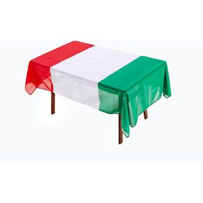 MSFHHA Rectangular Tablecloth Italy Italian Flag Tablecloth Fade-Resistant Washable National Flag Tablecloth, Suitable for Kitchen Dining Family Gatherings and Outdoor Events,59 Inches * 83 Inches.