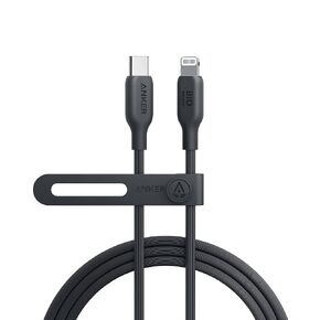 Anker USB C to Lightning Cable[6FT], MFi Certified, Bio-Based Charging Cord, for iPhone 14 Series,and More(USB 2.0, Black)