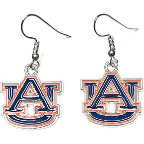 Auburn football hypoallergenic dangle earrings