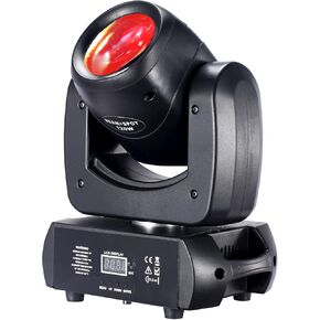 120W Moving Head Dj Light, Roto Prism LED Beam Moving Head Lights, 8 GOBO 8 Colors DMX 512 12CH Sound for Disco Party Stage Lighting