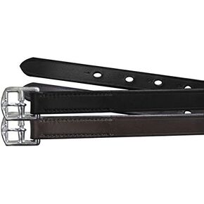 Showman Kids Size English Stirrup Black Leather 6/8" Wide by 48" Long