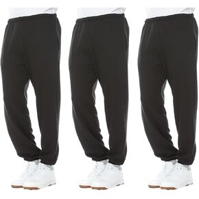 Yacht & Smith 3 Pack of Mens Jogger Bulk Sweatpants, Green, Comfy Lounge Joggers for Men