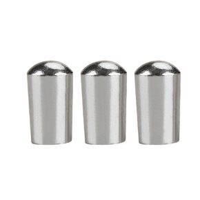 3Pcs Guitar Switch Tip 3 Way Guitar Toggle Switch Knob Tip Guitar Switch Copper for LP EPI Electric Guitar(Silver)