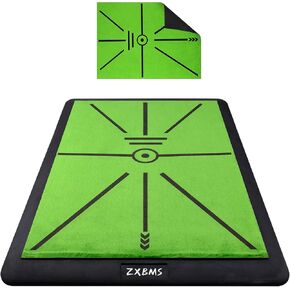 Golf Hitting Mat | Golf Training Mat for Swing Path Feedback/Detection Batting | Extra Replaceable Golf Practice Mat 16"x12" | Golf Gifts for Men/Women for Home Indoor Outdoor