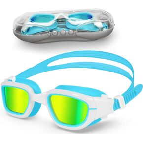XDX Kids Swim Goggles, Polarized Kids Goggles with UV Protection, Anti Fog No Leaking Swimming Goggles for Kids Youth 6-14